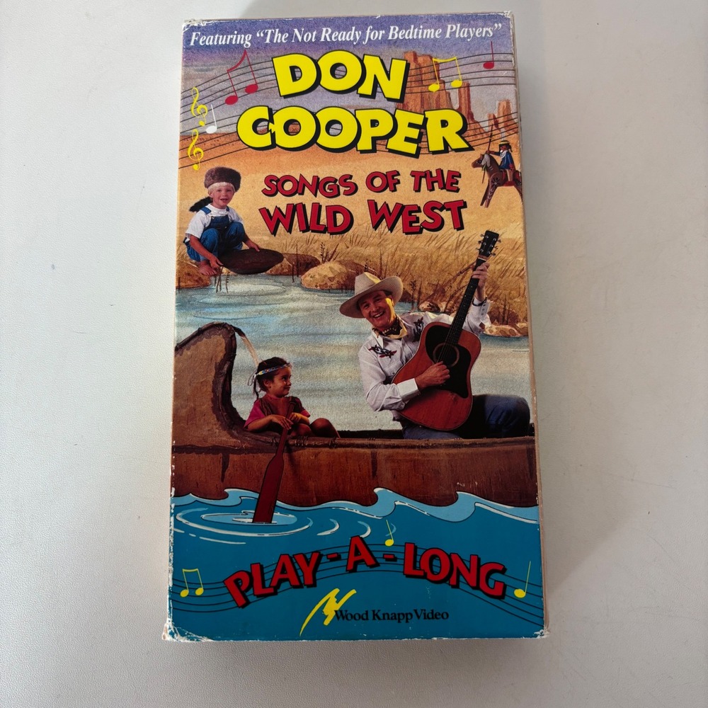 Don Cooper Songs of the Wild West VHS 1991 Wood Knapp Video‎ WK1020 Sing Along